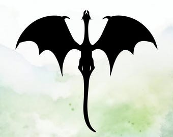 Dragon (Design #4) Vinyl Decal | Car Decal | Window Decal | Laptops. Journals and More | Indoor/Outdoor | Permanent