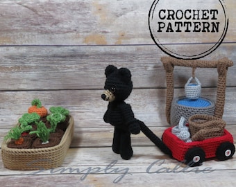 Modèle de crochet de jardin creux de créature