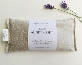 Relaxing Eye Pillow, Lavender, Flaxseed & Rice, Relaxation, Meditation Pillow