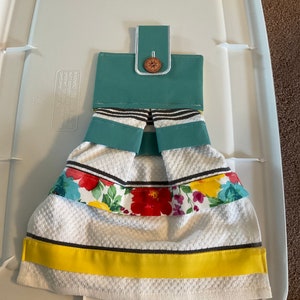 White terry  with pioneer woman fabric