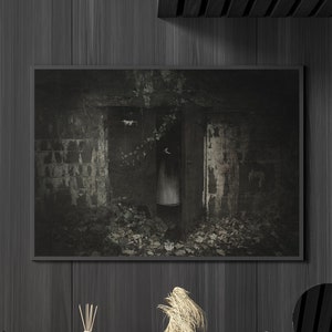 Fear Not: Horror Creepy Art Print, Extra Large Halloween Wall Art, Dark Academia Decor, Macabre Goth Poster, Weird Creepy Print