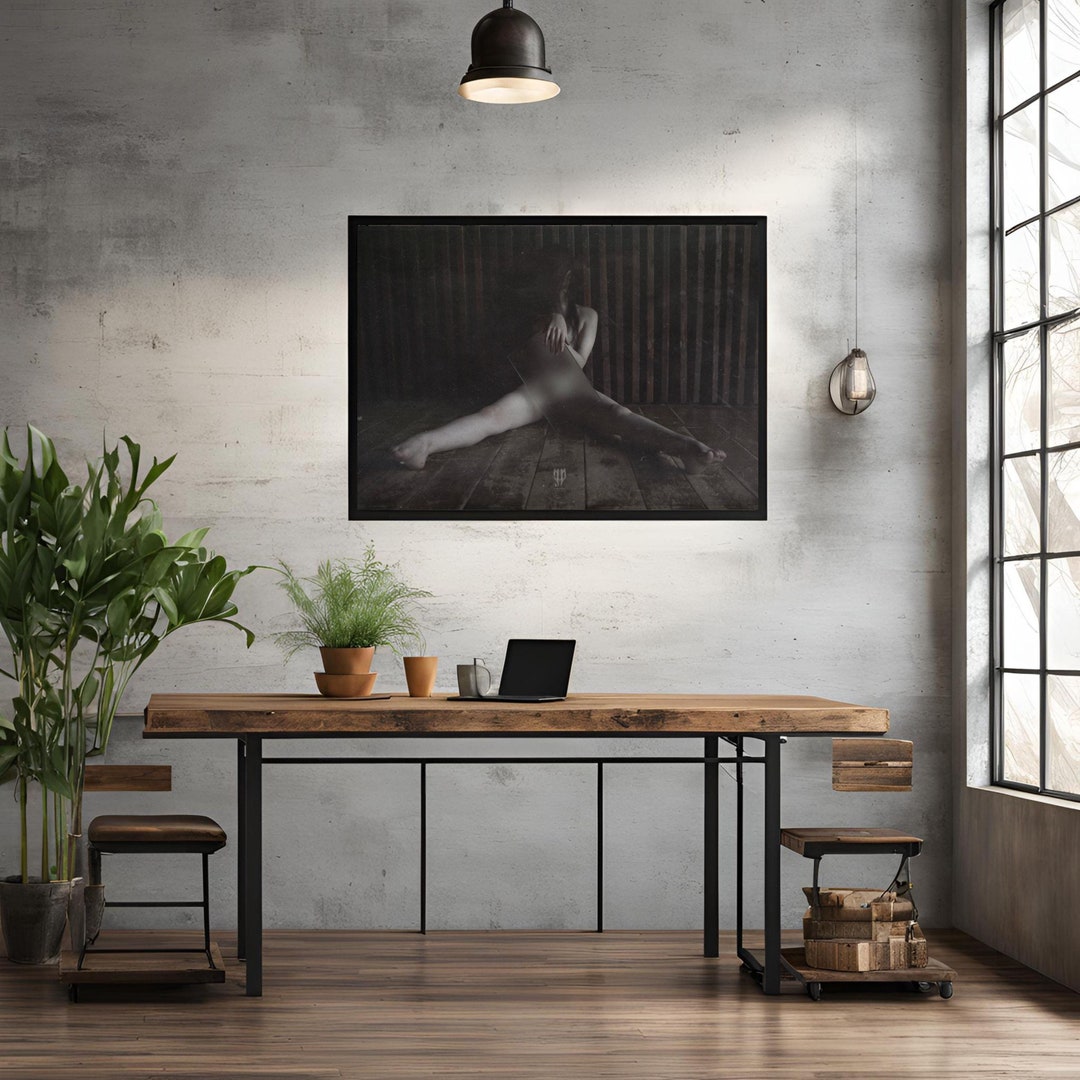 Sharp Vision: Dark Goth Nude Art, Creepy Weird Moody Nude Models, Macabre Extra Large Wall Art