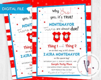 Dr Seuss Baby Shower Invitations Etsy