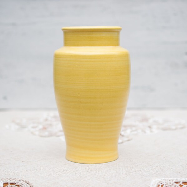 Yellow Flower Vase Etsy