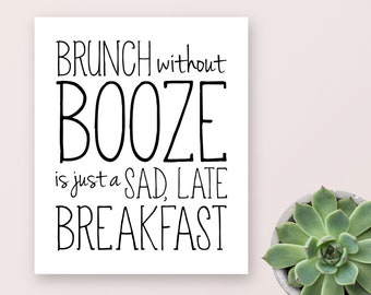 Brunch without Booze SVG, Brunch without Booze cut file, mimosa svg, mimosa cut file, hand lettered svg