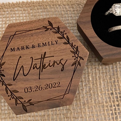 Ring Box for Wedding Ceremony Custom Ring Pillow Alternative Etsy