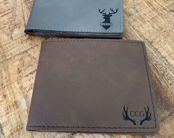 Deer antlers, Hunting gifts, Deer hunting,  Hunter gifts, Gift for hunter, Gift for dad, Outdoorsman gifts for him, Mens Sustainable Wallet