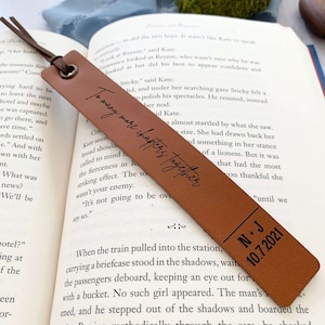 Leather Bookmark Personalized 3rd Anniversary Bookmark To many more chapters together Leather Anniversary Bookmark Leather Anniversary STYLE 1