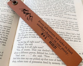 Leather Bookmark Personalized Boyfriend Gift, Girlfriend Gift, Bookmark Leather Anniversary, Christmas Gifts for men, Gifts for Women