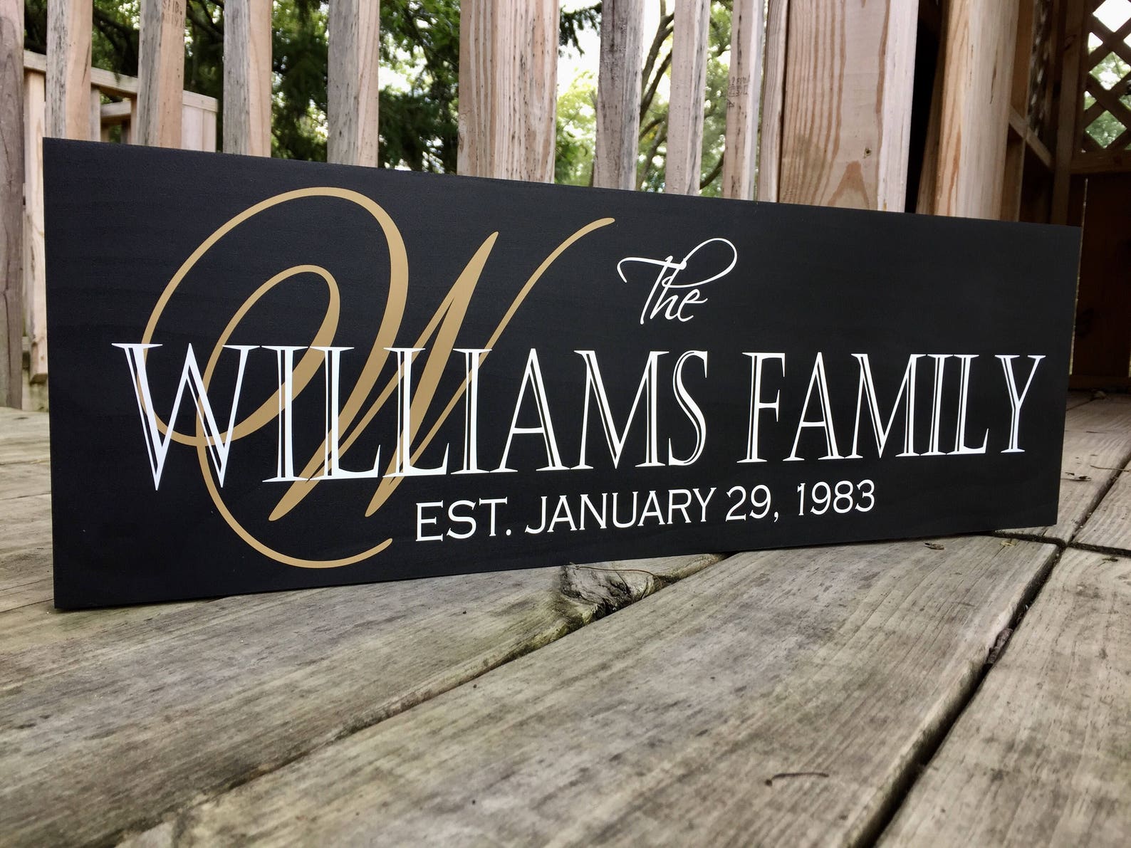 Home Establish Sign Custom Wooden House Signs Personalized | Etsy