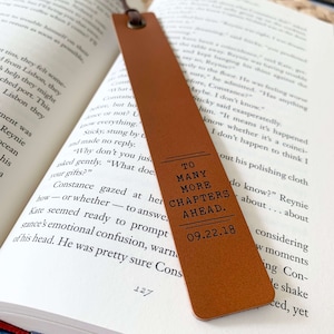 Anniversary gifts, Leather anniversary gift for him, Gift for her, Bookmark for men, 3rd Anniversary Custom Bookmark Leather Anniversary,