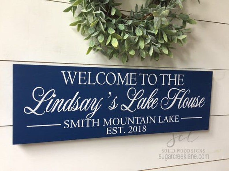 Lake House Decor Lake House Gift Personalized LakeHouse Etsy