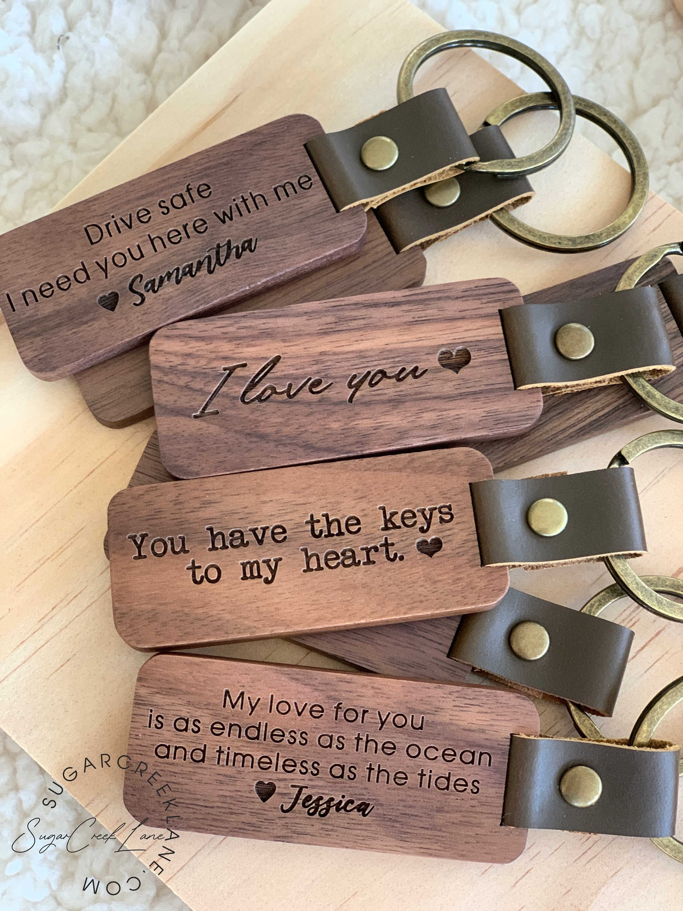 Personalized Key Chain Wood Keychain Wooden Keychain Custom Etsy
