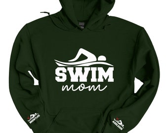 Swim Mom Sleeves Sweatshirt, Swim Grandma Sweatshirt, Swim Mimi Sweatshirt, Swim Grammy Sweatshirt