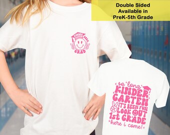 Double Sided Grade School Graduation Shirt, Elementary End of Year Shirt