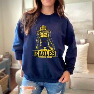 Personalized High School Football Sweatshirts, Mascot sweatshirt, school shirt, football sweatshirt, custom football sweatshirt, highschool