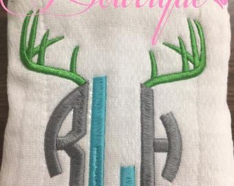 Antler Monogram Burp Cloth