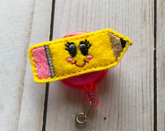 Teacher badge reel or holder
