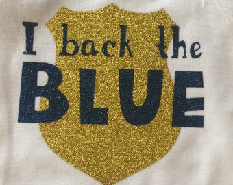 I back the blue bodysuits