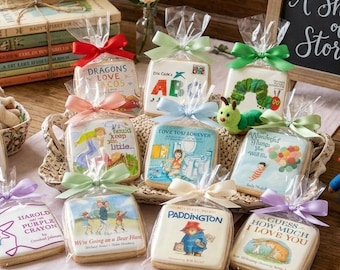 Storybook Cookies: Baby Shower, First Birthday Favors, Teacher Gift (Set of 12)