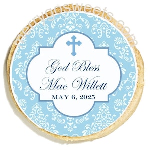 Custom First Holy Communion Damask Confirmation Cookies - many colors available