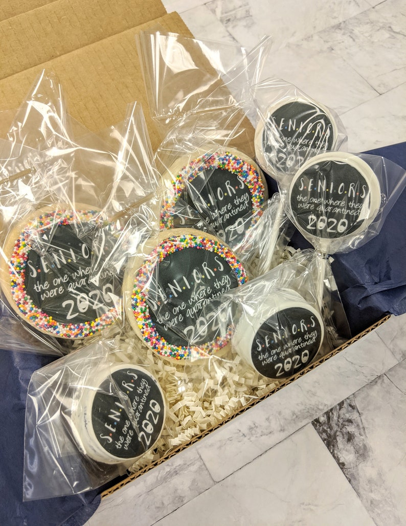 Friends Graduation Cookie Gift Set Funny Gift Cookie Gift image 0