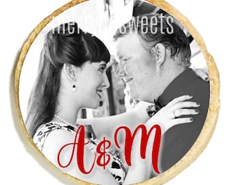 Photo Cookies with Monogram or Custom Personalized with any text