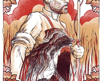 Adam Buxton 'Rambl-aganda' Poster / Druck - Rote Variante