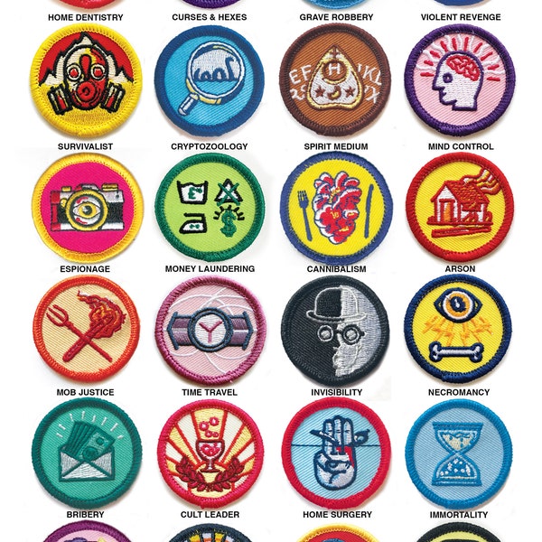 Alternative Scouting for Girls and Boys Merit Badges - FULL SET OF 24