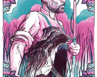 Adam Buxton 'Rambl-aganda' Poster / Druck - Rosa Variante