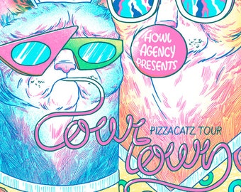 Cowtown 'Pizzacatz Tour' Poster 2014