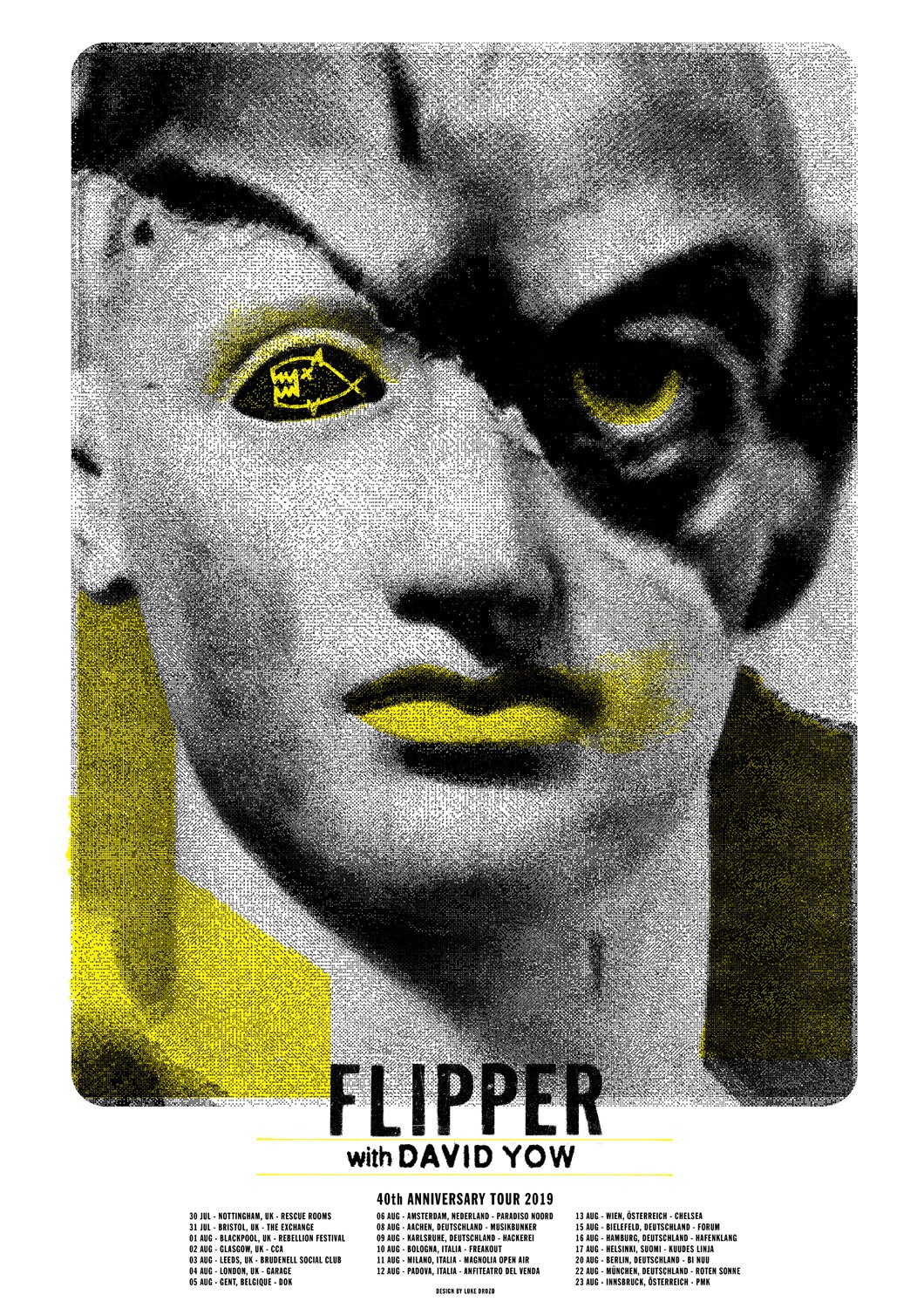 FLIPPER 40th Anniversary Tour Poster | Etsy