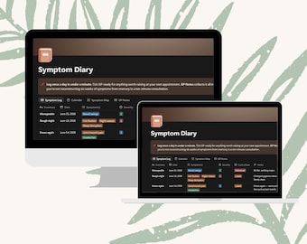 Perimenopause Symptom Tracker | Hot Flush, Mood, Hormone Health Diary (Digital Download)