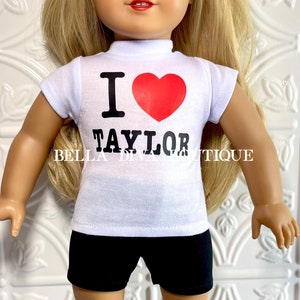 Girl Doll Graphic Tee: Pop Star Concert Inspired, Fits 18&quot; Dolls