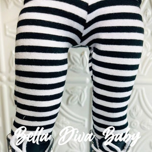 Maren Monochrome Striped Leggings