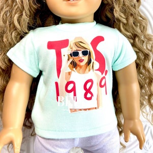 18" Girl Doll TORTURED POETS Pop Singer Custom Design Shirt- Create Your Personalized CONCERT Tee Designed to Fit 18 Inch Girl or Boy Dolls