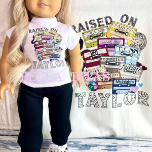 Custom Matching Girl & Doll Tee: Taylor Design, 18 Inch Doll Shirt