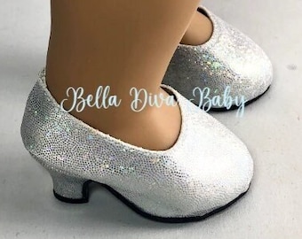 18" DOLL HGH  HEELS - Formal Fancy Heel shoes Designed to Fit 18 Inch Dolls- Elegant Formal doll Dress shoes Platform