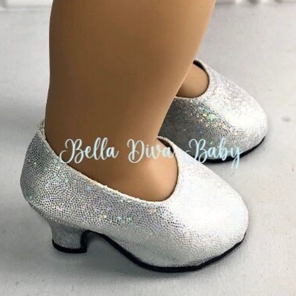 18" DOLL HGH  HEELS - Formal Fancy Heel shoes Designed to Fit 18 Inch Dolls- Elegant Formal doll Dress shoes Platform