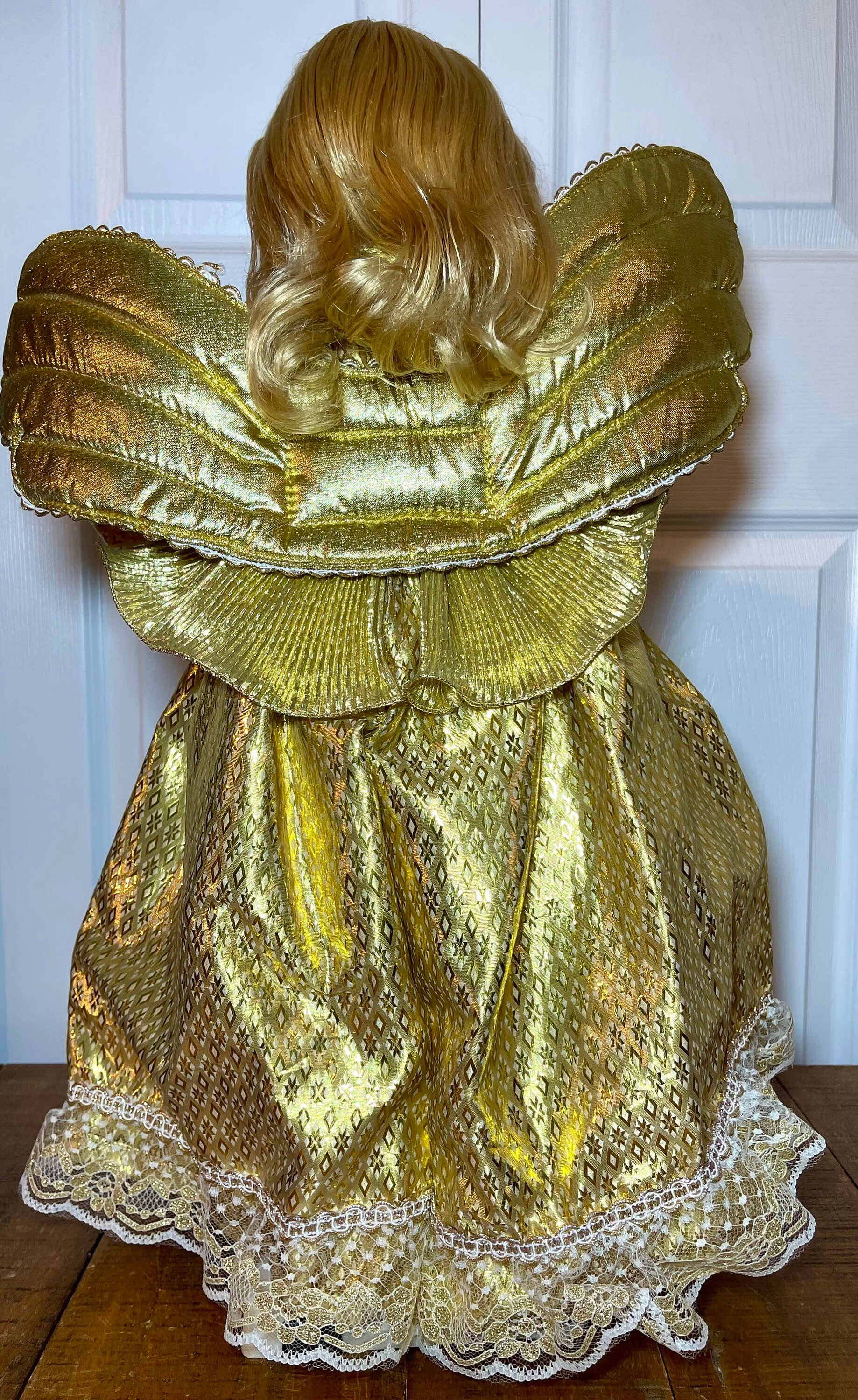 Vintage CHRISTMAS ANGEL Doll 24 With Gold Dress by TELCO Etsy
