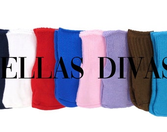 18&quot; Girl DOLL COTTON SOCKS -socks solid colors Designed to Fit 18 inch Baby Doll Boy or Girl Dolls