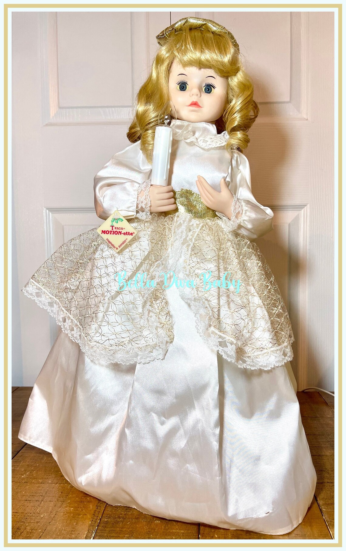 Vintage CHRISTMAS ANGEL Doll 24 With White Dress by Etsy
