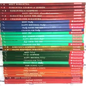 The AMERICAN GIRLS Collection Books Retired- Pleasant Company books Samantha, Addy, Molly, Felicity, Kirsten, Emily, Josefina, Kit.