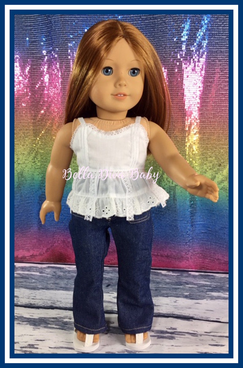 RETIRED American Girl 18/" Doll Julie Summer Skirt Set Headband ONLY