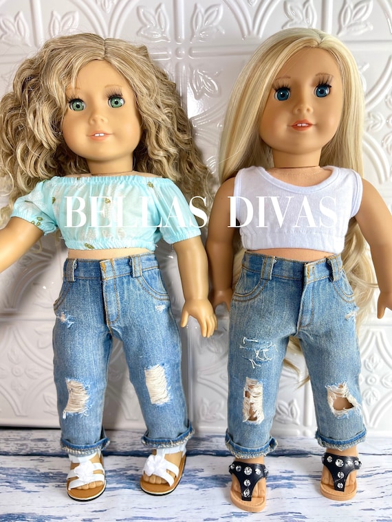 Little girls shop distressed jeans