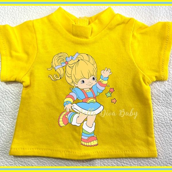 18" Girl Doll SHIRT Short Sleeve Top - Personalized Doll Tee shirt- Custom Design Top for 18 inch Girl or Boy Dolls- Custom Logo Design tee