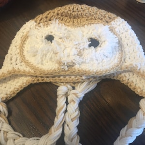 Cute Crochet Barn Owl Hat