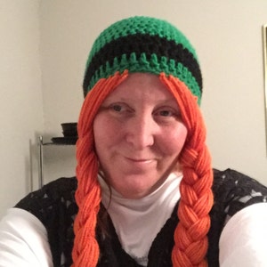 Irish Red-Headed Girl Crochet Hat