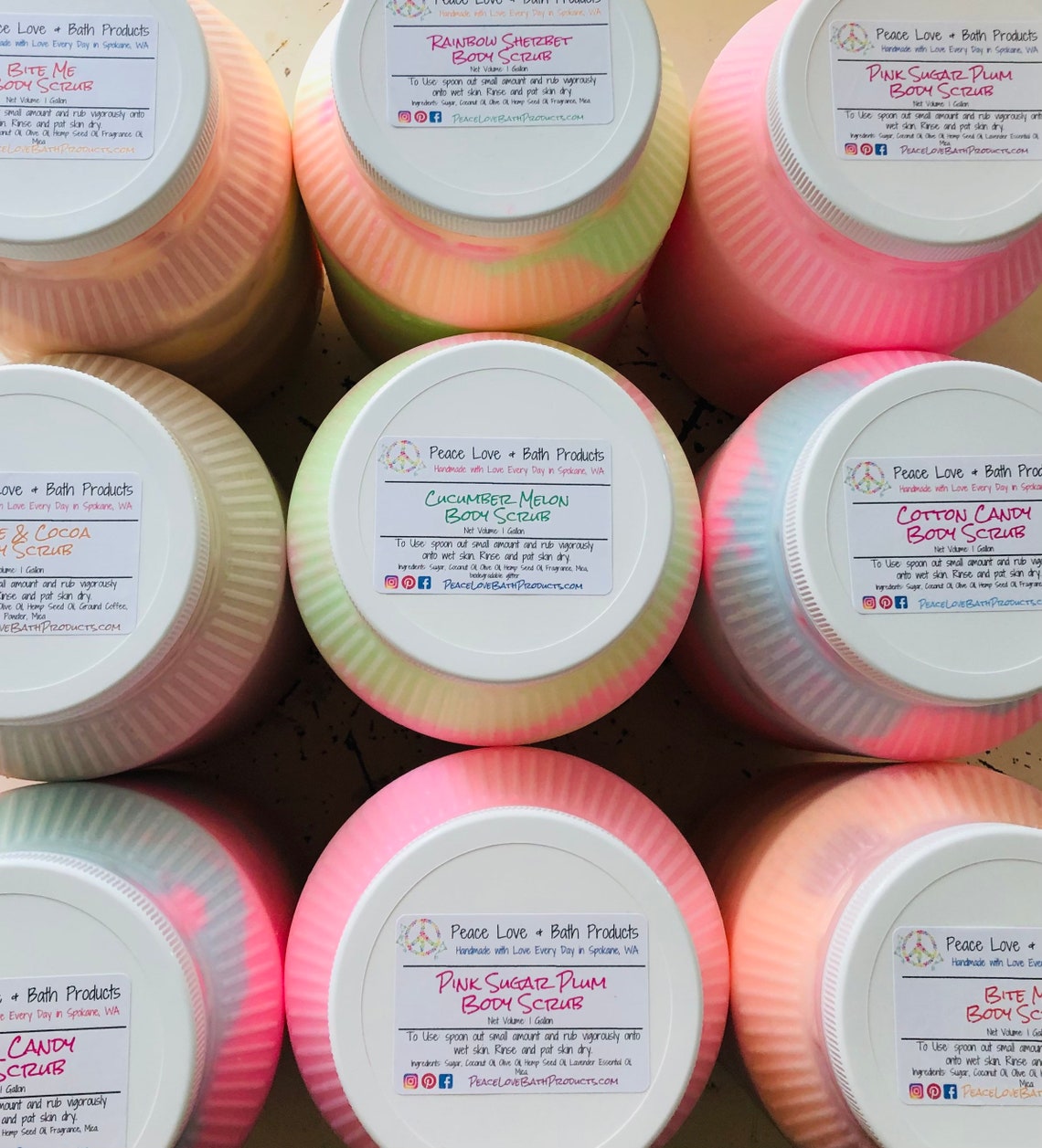 Bulk whipped Sugar Scrub Body Scrub 1 gallon Wholesale Etsy