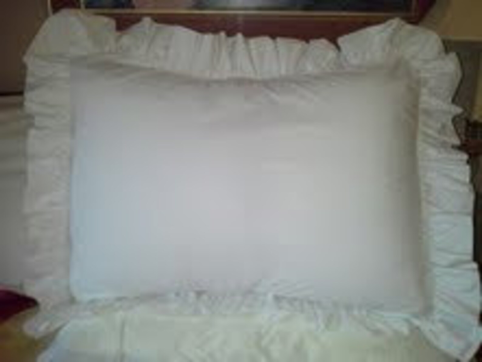 Set of 2 Ruffled Pillow Shams or 1 Body Pillow Cover Cotton Etsy